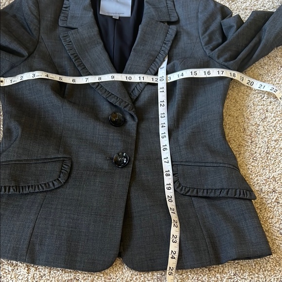 Classiques Entier Gray Blazer Tailored Suit Jacket - Picture 9 of 10